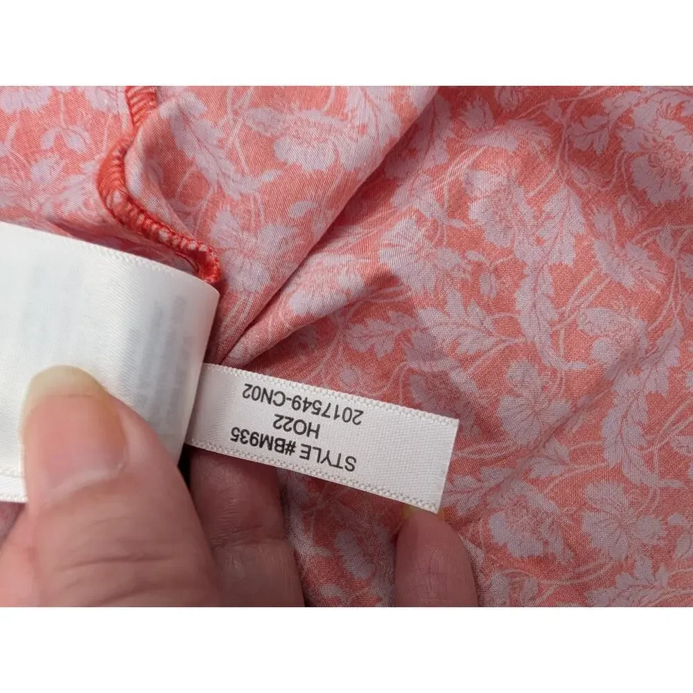 J.Crew Liberty London Toutouayette Red Floral Medium Cottagecore Puff Sleeve
